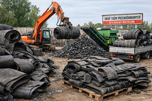 Utylizacja oraz skup taśm gumowych przenośnikowych